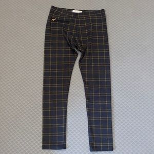 Zara girls plaid leggings